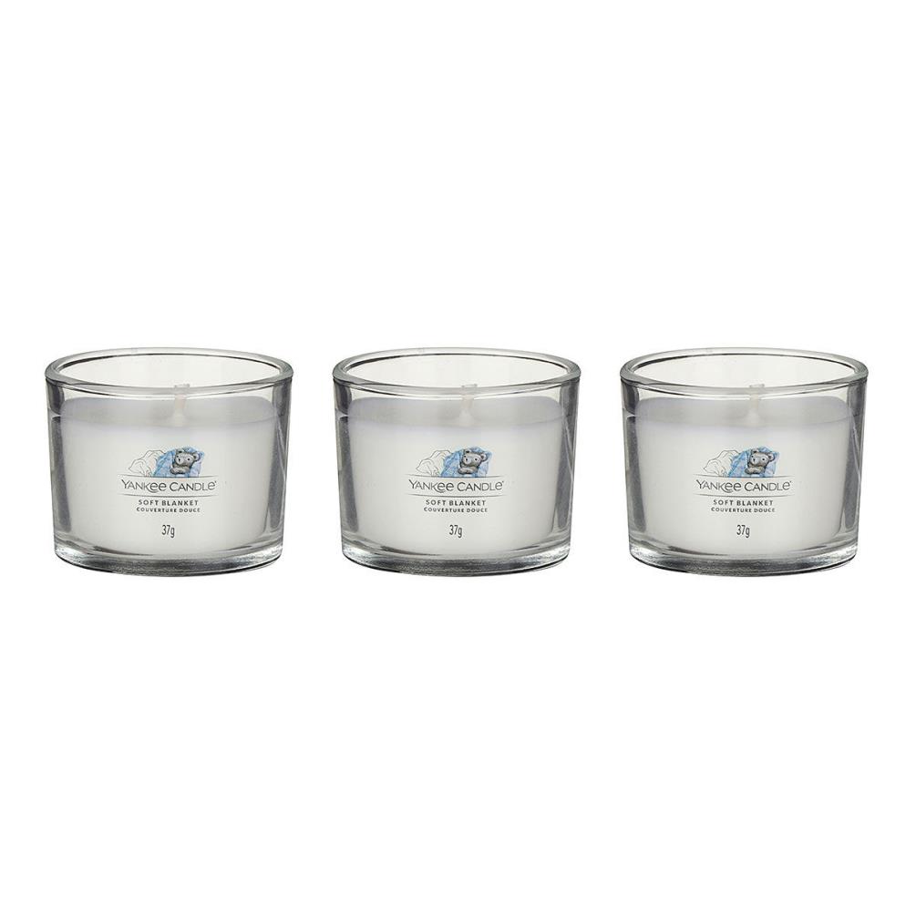 Yankee Candle Soft Blanket 3 Filled Votive Candle Gift Set Extra Image 2